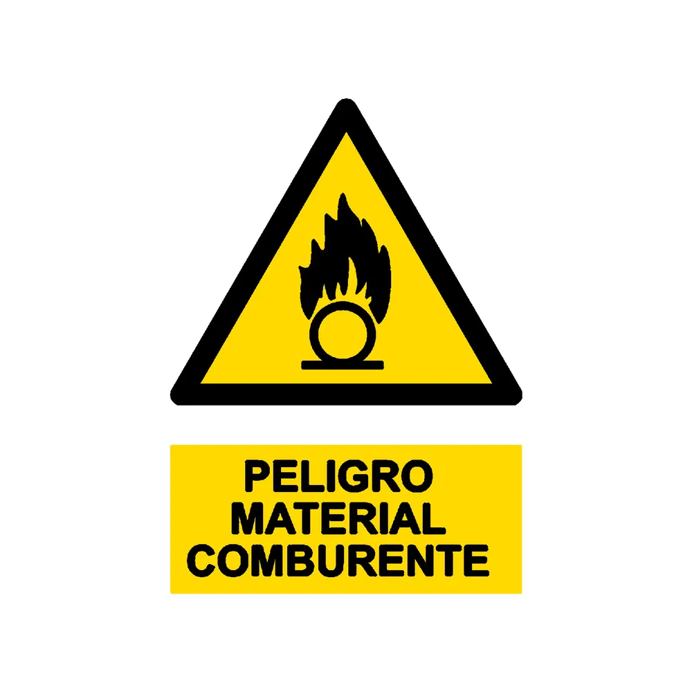 Señal / Cartel de Material comburente