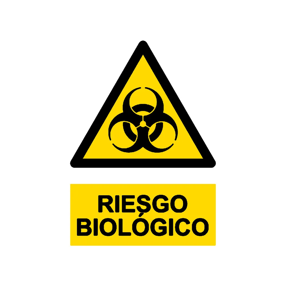 Señal / Cartel de Riesgo biológico