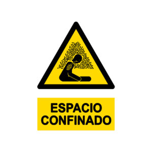 Señal / Cartel de Espacio confinado