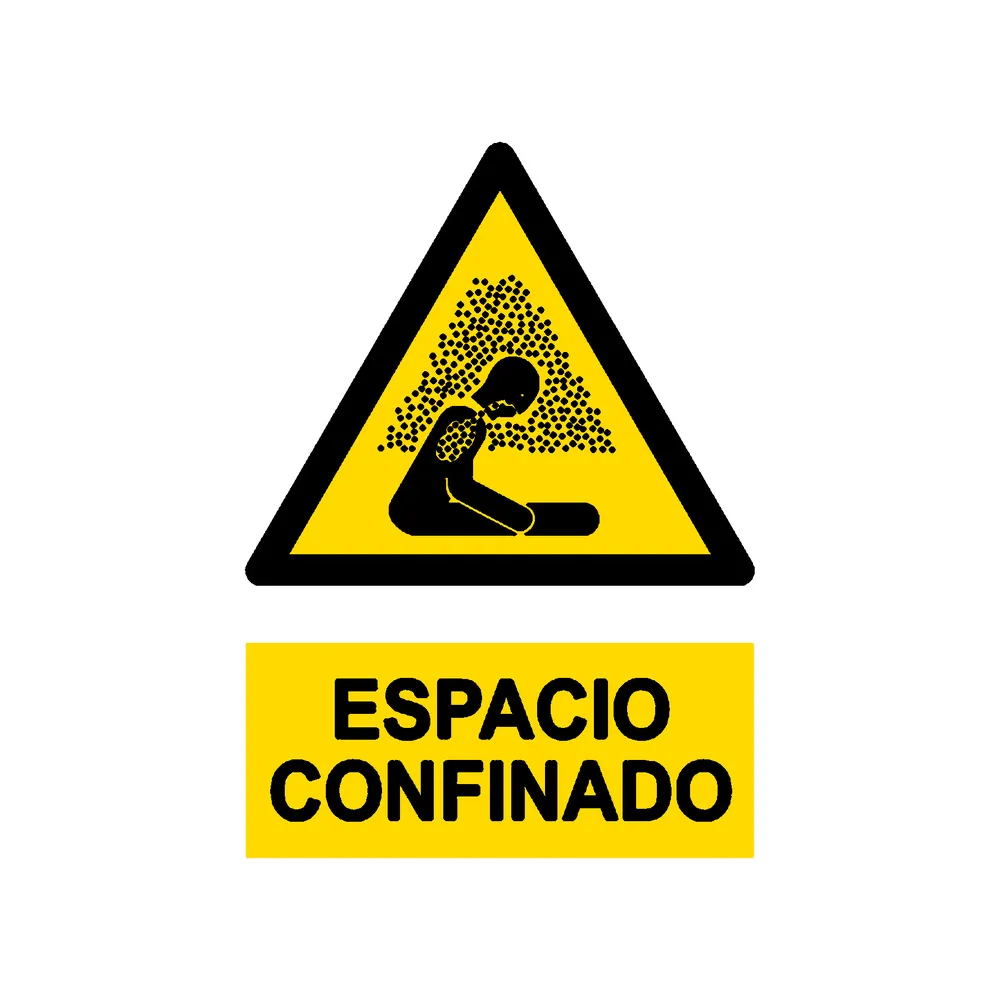 Señal / Cartel de Espacio confinado