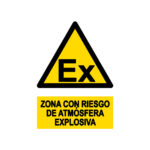 Señal / Cartel de Atmósfera explosiva