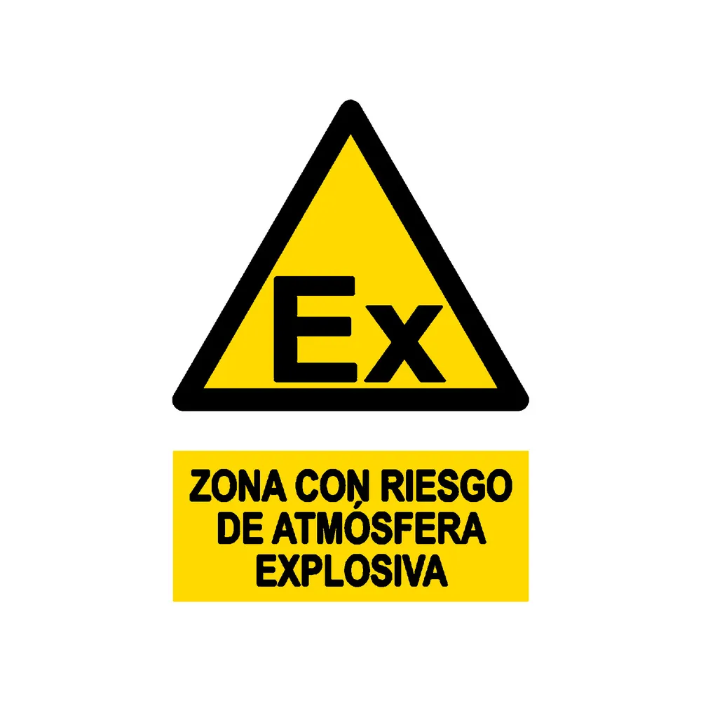 Señal / Cartel de Atmósfera explosiva