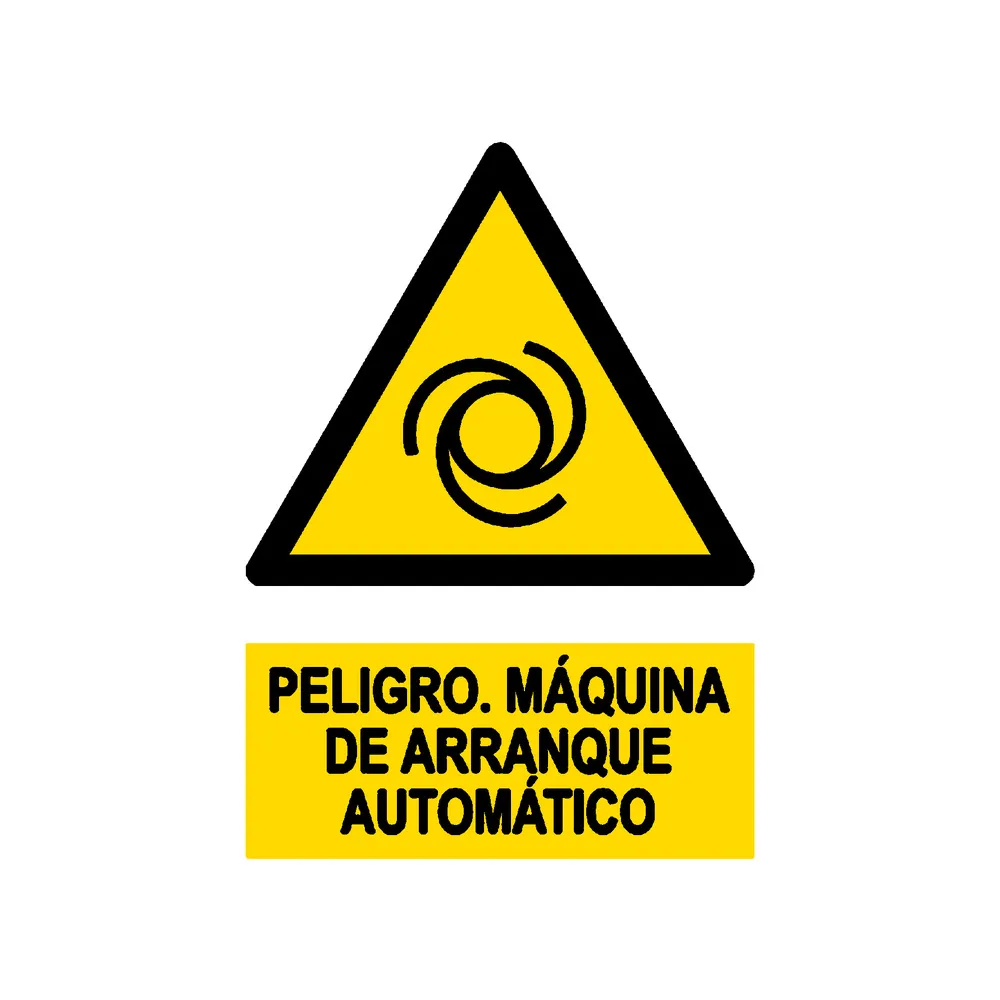 Señal / Cartel de Arranque automático