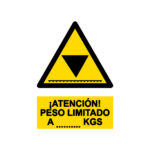Señal / Cartel de Peso limitado
