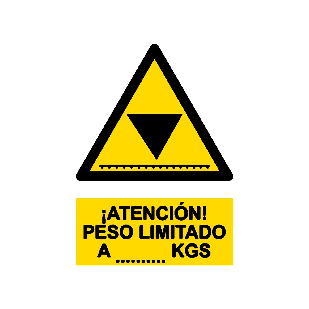 Señal / Cartel de Peso limitado