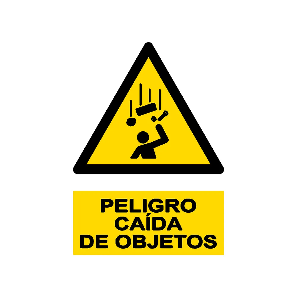 Señal / Cartel de Caída de objetos