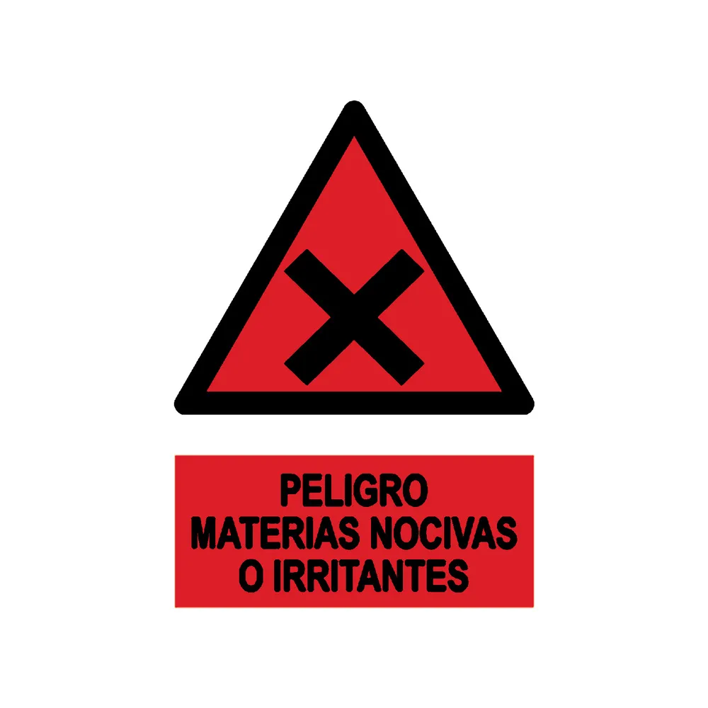 Señal / Cartel de Nocivo o irritante