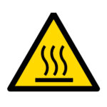 Señal / Cartel de Superficie caliente
