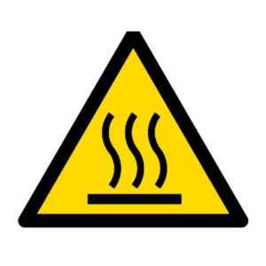 Señal / Cartel de Superficie caliente