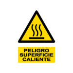 Señal / Cartel de Superficie caliente