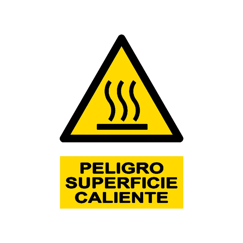 Señal / Cartel de Superficie caliente