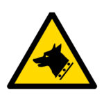 Señal / Cartel de Peligro, perros