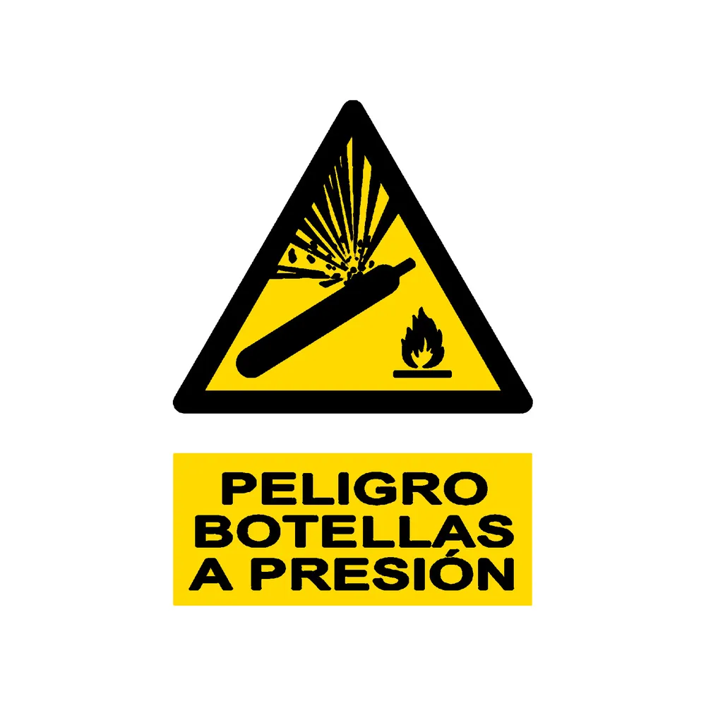 Señal / Cartel de Recipientes a presión