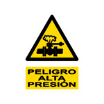 Señal / Cartel de Alta presión