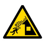 Señal / Cartel de Nieve en los tejados