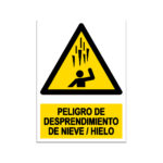 Señal / Cartel de Desprendimiento de nieve o hielo