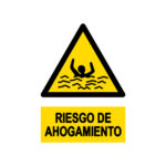 Señal / Cartel de Riesgo de ahogamiento