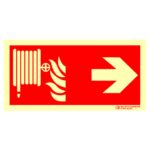 Cartel / Señal luminiscente «Recorrido boca de incendio (BIE)»