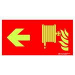 Cartel / Señal luminiscente «Recorrido boca de incendio (BIE)»