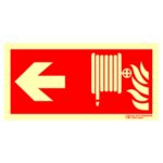 Cartel / Señal luminiscente «Recorrido boca de incendio (BIE)»