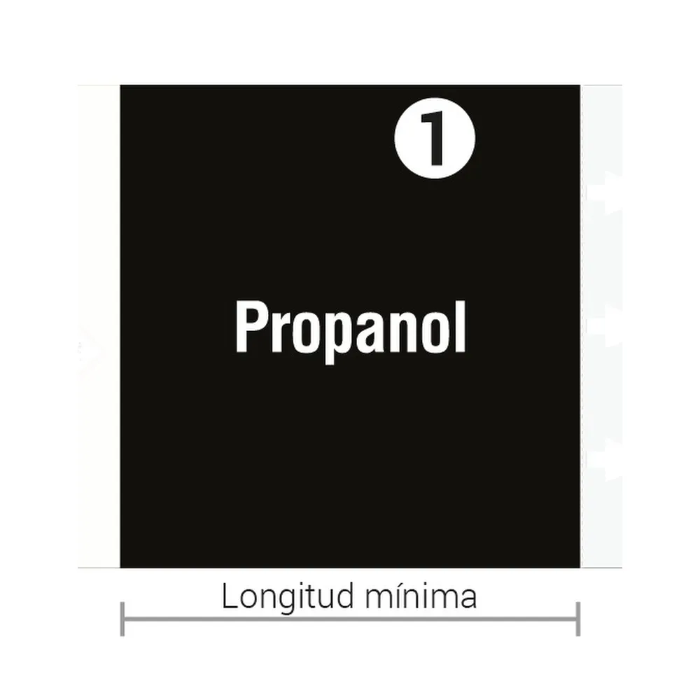 MT-ISO20560 — Etiqueta paso 1 código de color