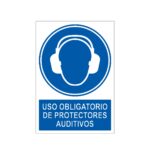 Señal / Cartel de Uso obligatorio de protectores auditivos