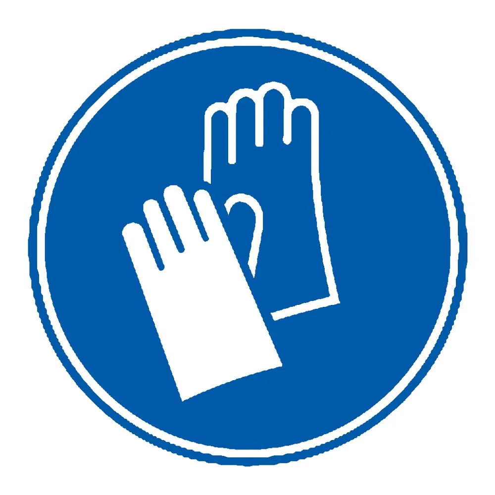 Señal / Cartel de Uso obligatorio de guantes