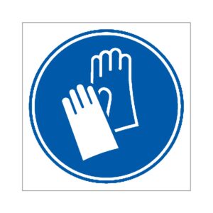 Señal / Cartel de Uso obligatorio de guantes