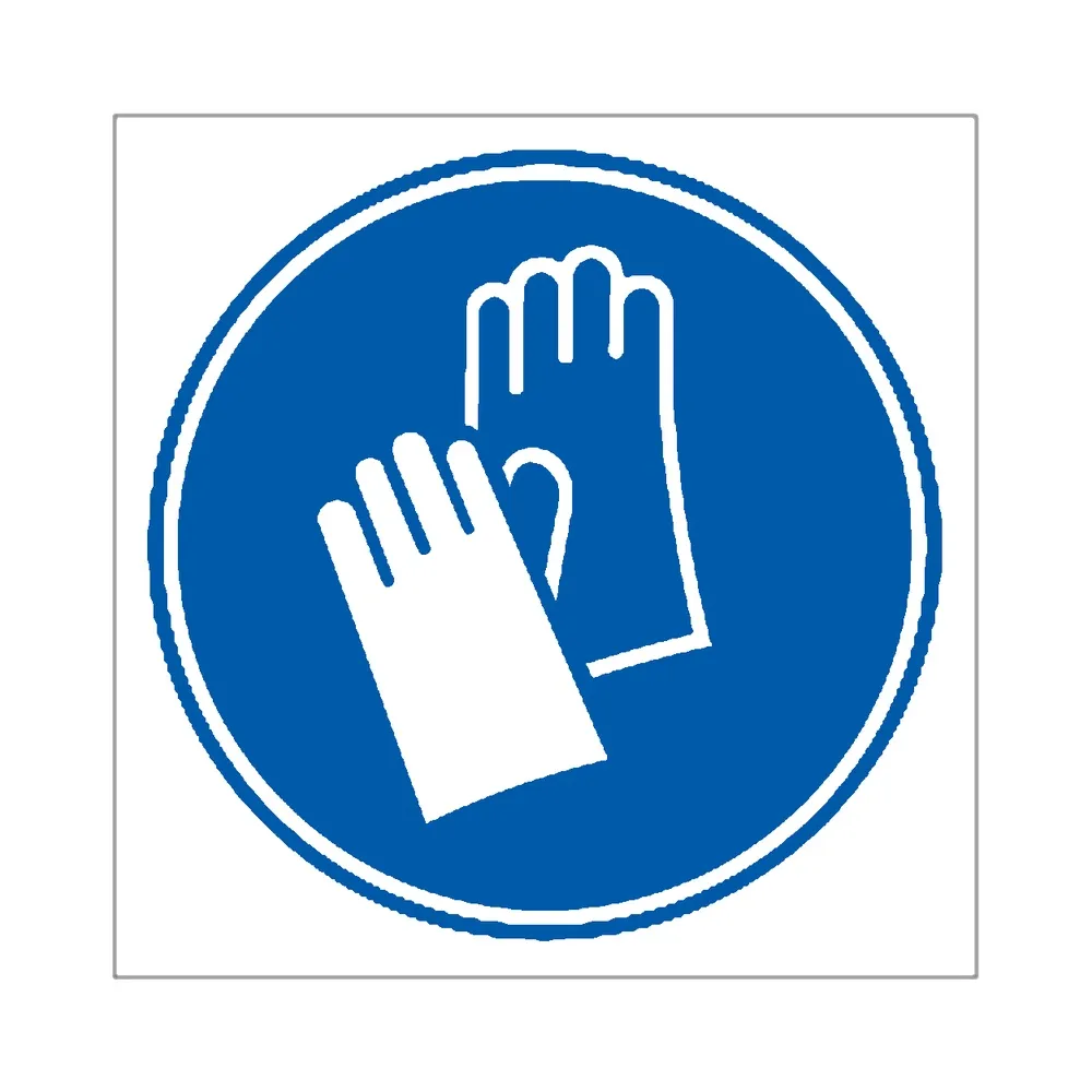 Señal / Cartel de Uso obligatorio de guantes
