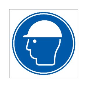 Señal / Cartel de Uso obligatorio de casco