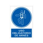 Señal / Cartel de Uso obligatorio de arnés