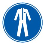Señal / Cartel de Uso obligatorio de ropa protectora