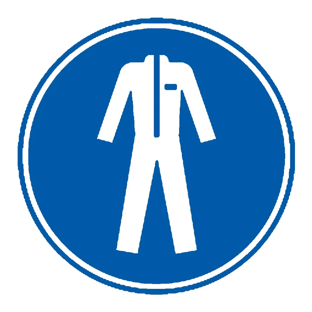 Señal / Cartel de Uso obligatorio de ropa protectora