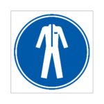 Señal / Cartel de Uso obligatorio de ropa protectora