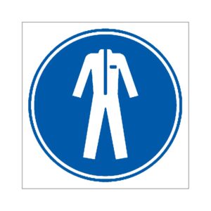 Señal / Cartel de Uso obligatorio de ropa protectora