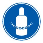Señal / Cartel de Obligatorio mantener enganchadas las botellas