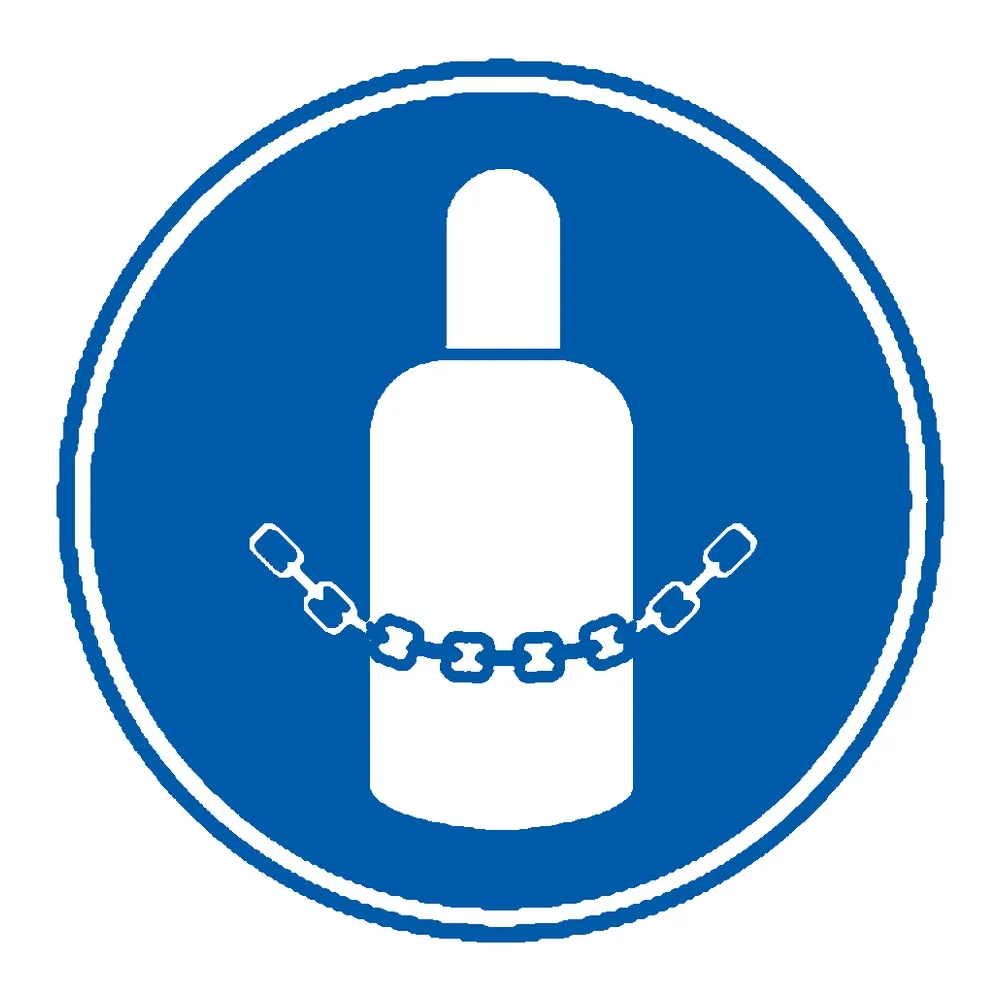 Señal / Cartel de Obligatorio mantener enganchadas las botellas