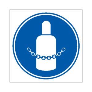 Señal / Cartel de Obligatorio mantener enganchadas las botellas