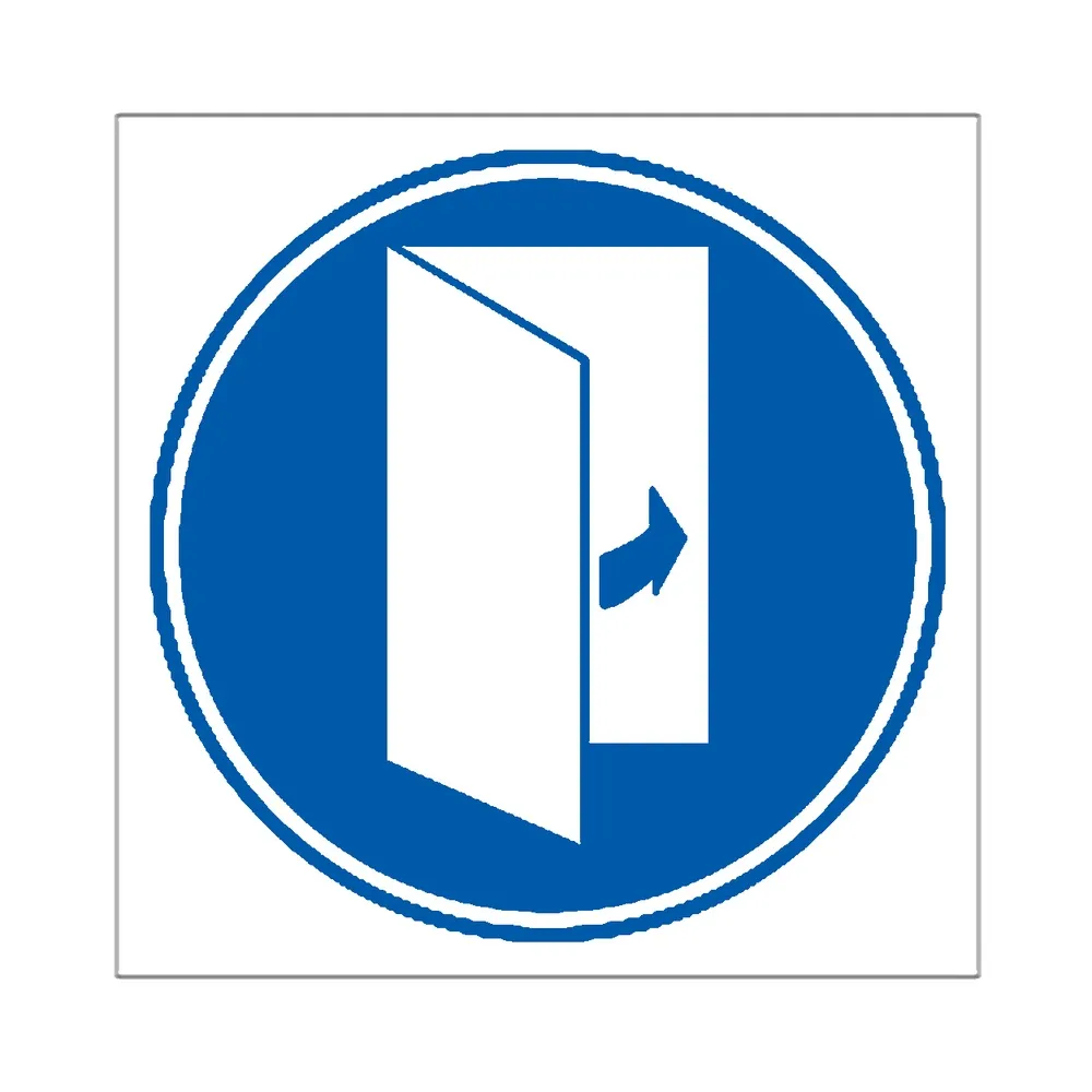 Señal / Cartel de Obligatorio mantener cerrada la puerta