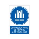 Señal / Cartel de Uso obligatorio de ropa de alta visibilidad