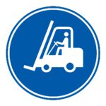 Señal / Cartel de Vía obligatoria para carretillas