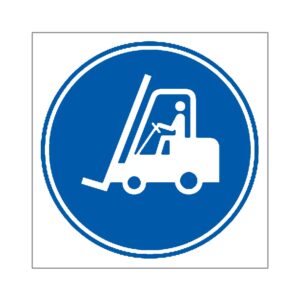 Señal / Cartel de Vía obligatoria para carretillas