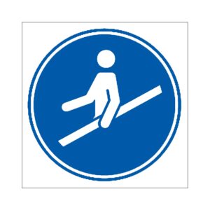 Señal / Cartel de Uso obligatorio del pasamanos