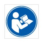 Señal / Cartel de Obligatorio seguir las instrucciones de uso