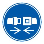 Señal / Cartel de Uso obligatorio de cinturón de seguridad