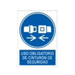 Señal / Cartel de Uso obligatorio de cinturón de seguridad