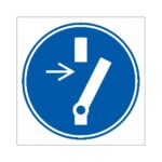 Señal / Cartel de Obligatorio desconectar antes de reparaciones o mantenimiento