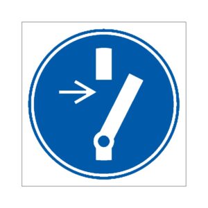 Señal / Cartel de Obligatorio desconectar antes de reparaciones o mantenimiento