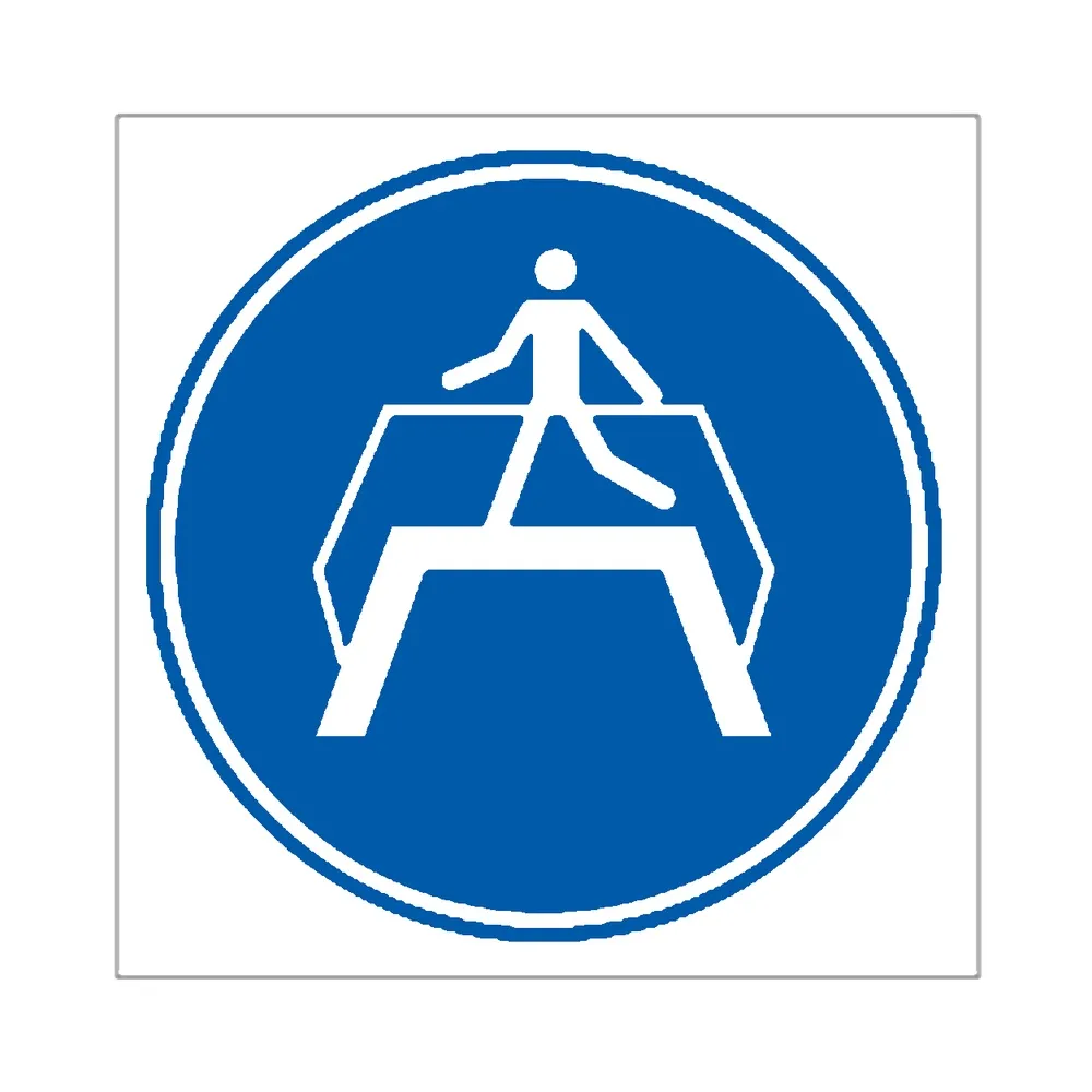 Señal / Cartel de Obligatorio utilizar el paso elevado