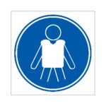 Señal / Cartel de Uso obligatorio de chaleco salvavidas